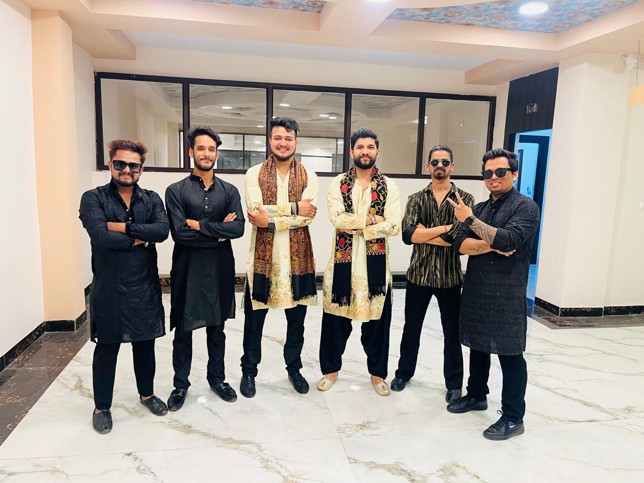The Adiza band standing together